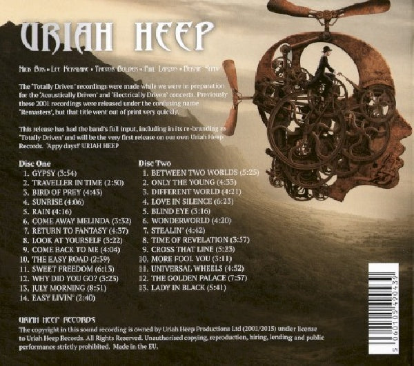 Uriah Heep - Totally driven (CD) - Velvet Music