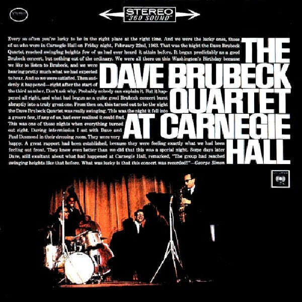 Brubeck, Dave Quartet, The - At carnegie hall (CD) - Velvet Music