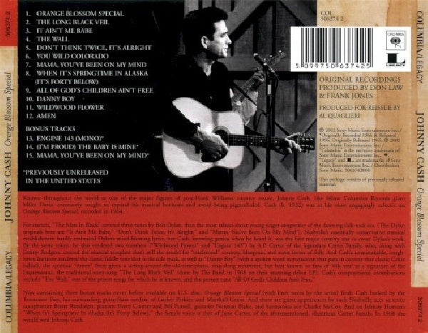 Johnny Cash - Orange blossom special (CD) - Velvet Music
