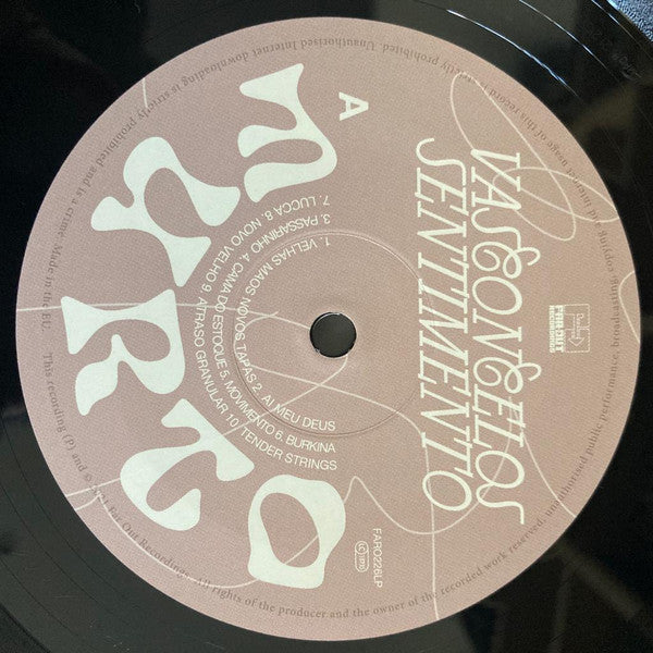 Vasconcelos Sentimento - Furto (LP) - Velvet Music