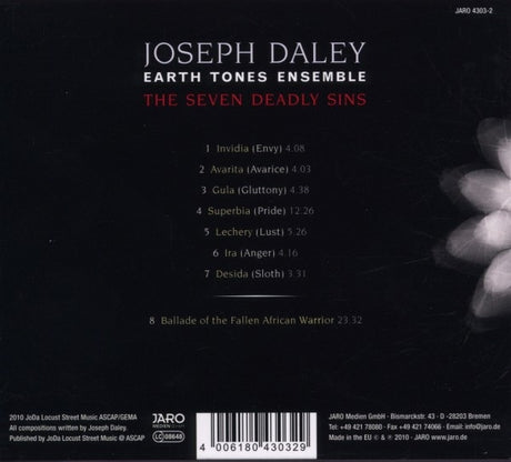 Joe Daley - Earth Tones Ensemble - The Seven Deadly Sins (tweedehands CD) - Velvet Music