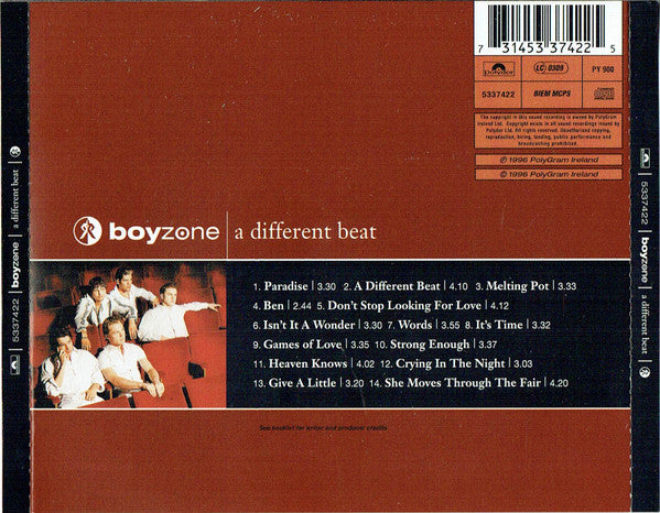 Boyzone - A Different Beat (CD) - Velvet Music