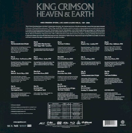 King Crimson - Heaven and earth (1997 - 2008) (CD) - Velvet Music
