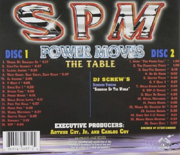 Spm (south Park Mexican) - Power moves the table (CD) - Velvet Music