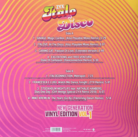 Various - ZYX Italo Disco New Generation Vinyl Edition Vol.1 (LP) - Velvet Music