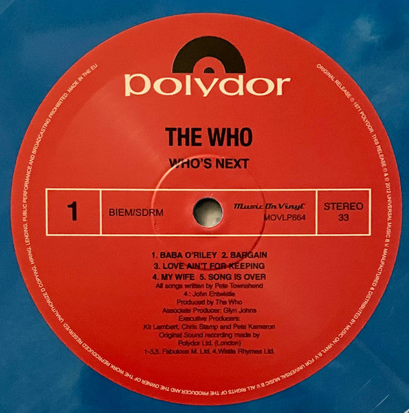 Who, The - Who's Next (LP) - Velvet Music