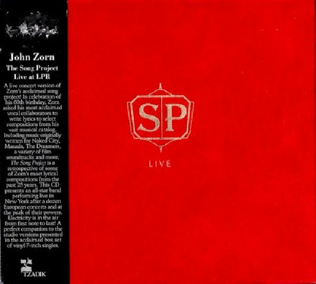 John Zorn - Song project live at lpr (CD) - Velvet Music