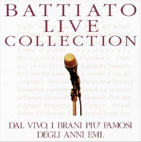 Battiato - Live collection (CD) - Velvet Music