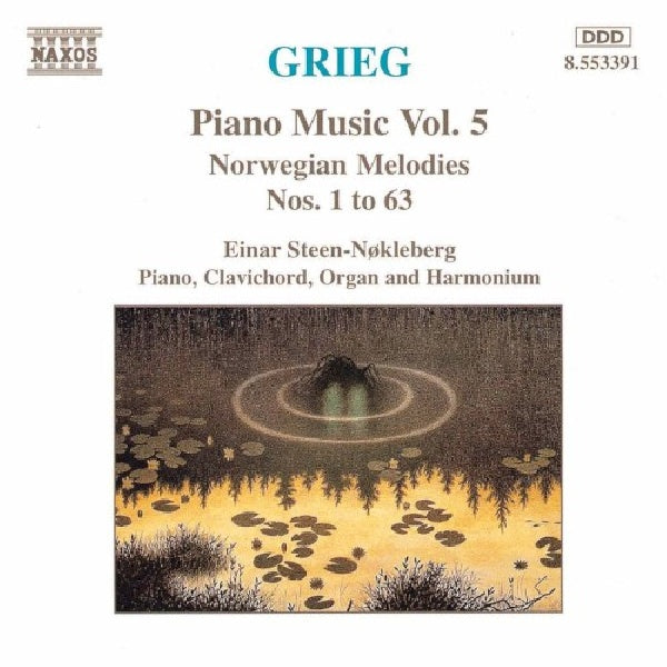 Edvard Grieg - Pianomusic 5 norwegian (CD) - Velvet Music