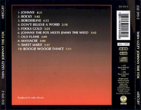 Thin Lizzy - Johnny the fox (CD) - Velvet Music