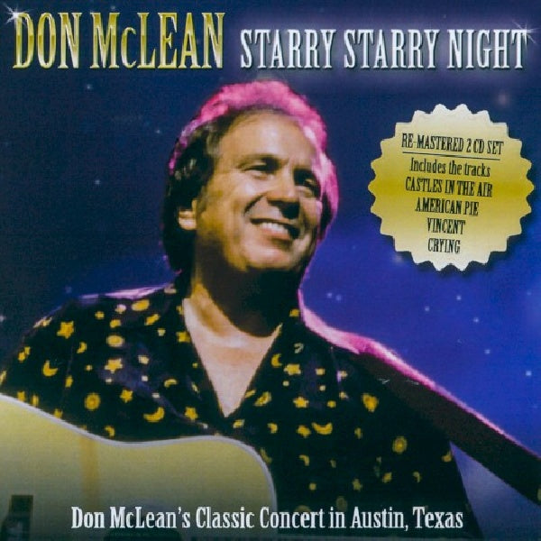 Don Mclean - Starry starry night live in austin (CD) - Velvet Music