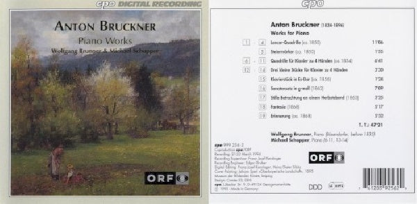 Anton Bruckner - Piano works (CD) - Velvet Music