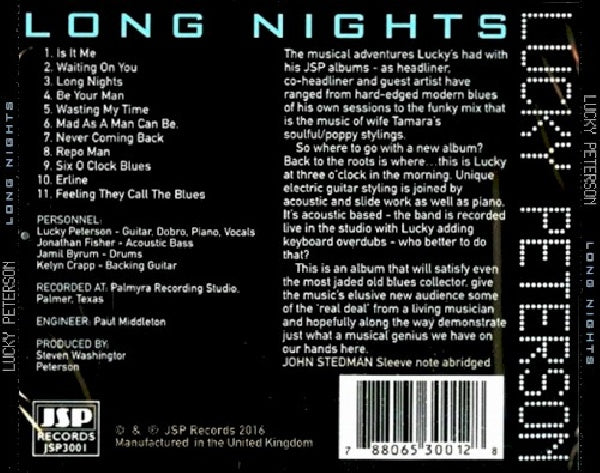 Lucky Peterson - Long nights (CD)