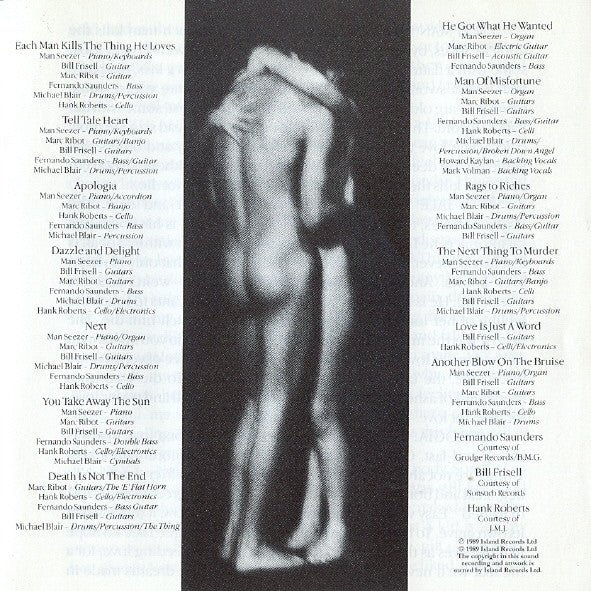 Gavin Friday And Maurice Seezer - Each Man Kills The Thing He Loves (tweedehands CD) - Velvet Music