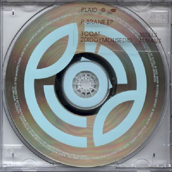 Plaid - P-brane ep -4tr- (CD-single) - Velvet Music