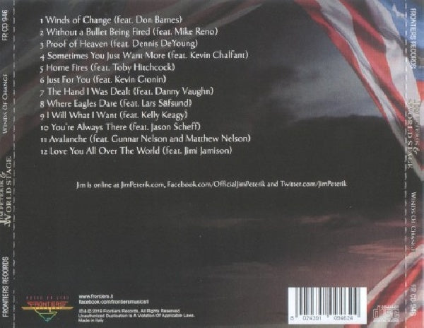 Jim Peterik & World Stage - Winds of change (CD) - Velvet Music