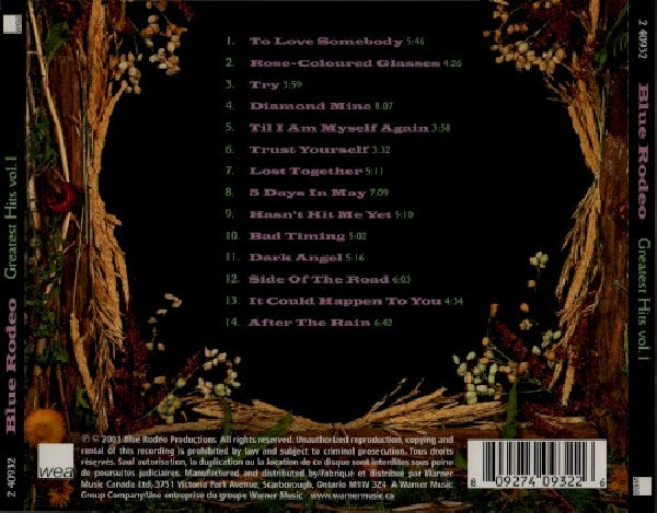 Blue Rodeo - Greatest hits -14tr- (CD)