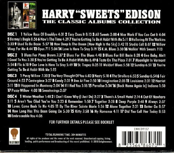 Harry 'sweets' Edison - Classic album collection (CD) - Velvet Music