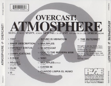 Atmosphere - Overcast (CD) - Velvet Music