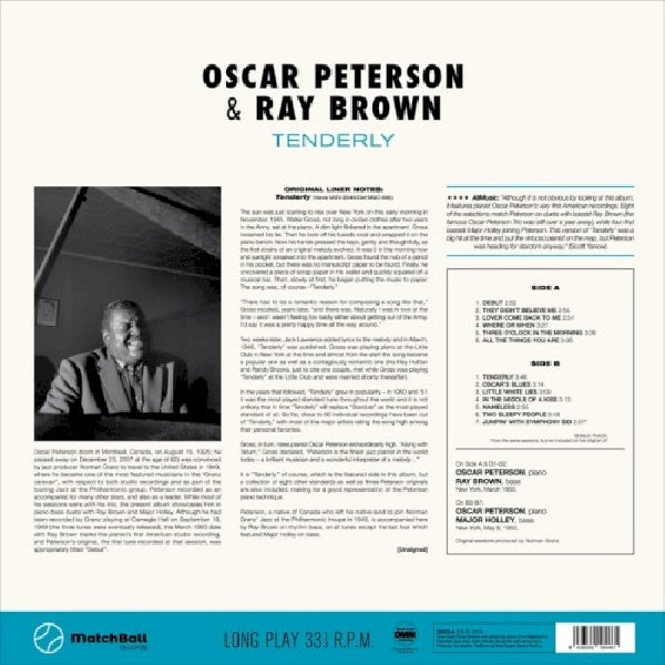 Oscar Peterson &amp; Ray Brown - Tenderly (LP)