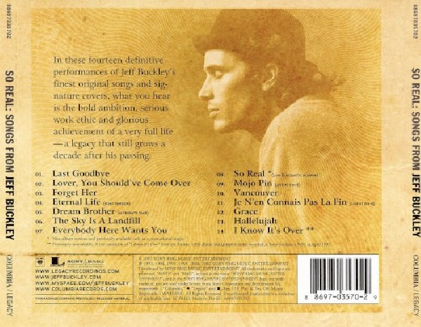 Jeff Buckley - So real: songs from jeff buckley (CD) - Velvet Music