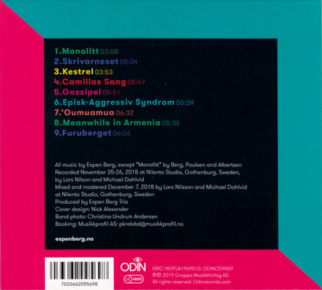 Espen Berg Trio - Free To Play (tweedehands CD) - Velvet Music