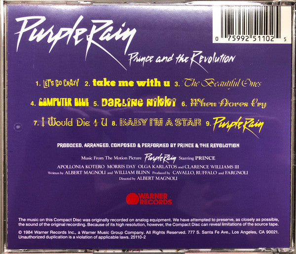 Prince And The Revolution - Purple Rain (tweedehands CD) - Velvet Music