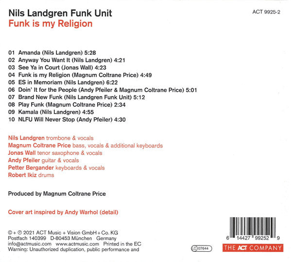Nils Landgren Funk Unit - Funk Is My Religion (tweedehands CD) - Velvet Music