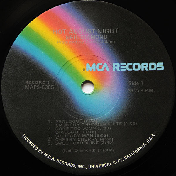 Neil Diamond - Hot August Night (tweedehands LP) - Velvet Music