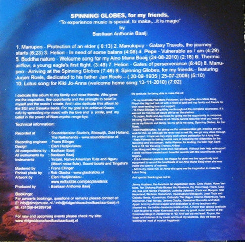 Bastiaan Baaij - Spinning Globes, For My Friends (tweedehands CD) - Velvet Music
