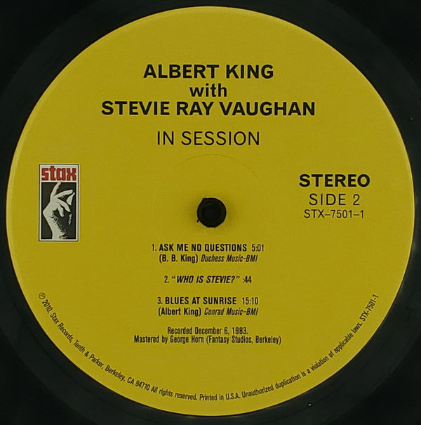 Albert King with Stevie Ray Vaughan - In session (CD) - Velvet Music