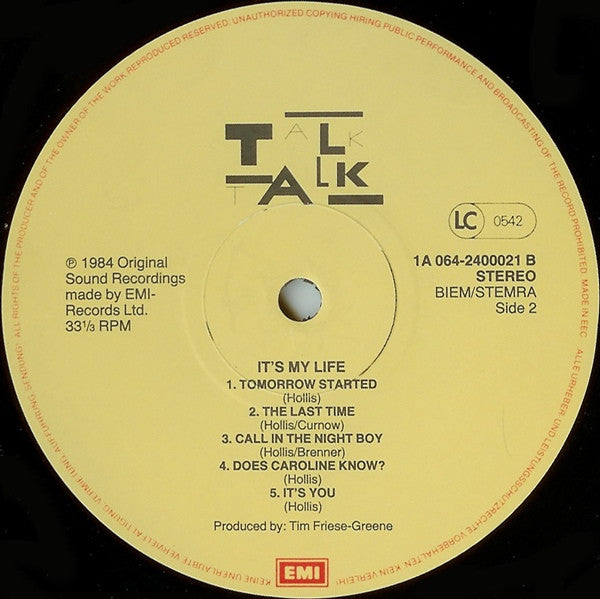 Talk Talk - It's My Life (tweedehands LP) - Velvet Music