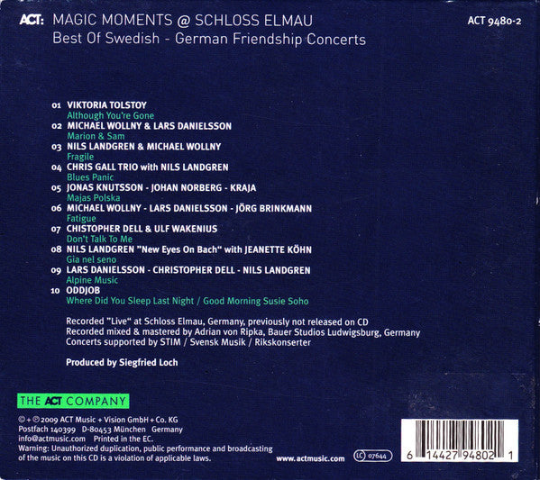 Various - Magic Moments @ Schloss Elmau Best Of Swedish-German Friendship (tweedehands CD)