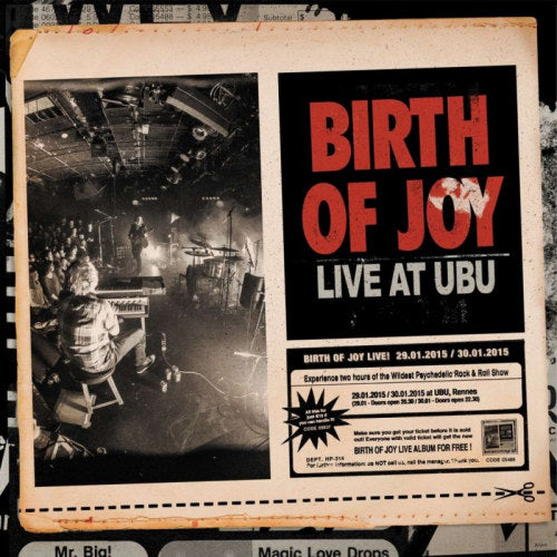Birth Of Joy - Live at ubu (CD) - Velvet Music