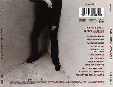 Lloyd Cole - Bad Vibes (tweedehands CD) - Velvet Music