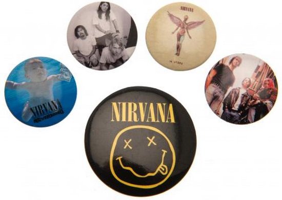 BP80620 - NIRVANA - BADGES (Merchandise) - Velvet Music