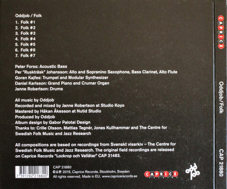 Oddjob (4) - Folk (tweedehands CD) - Velvet Music