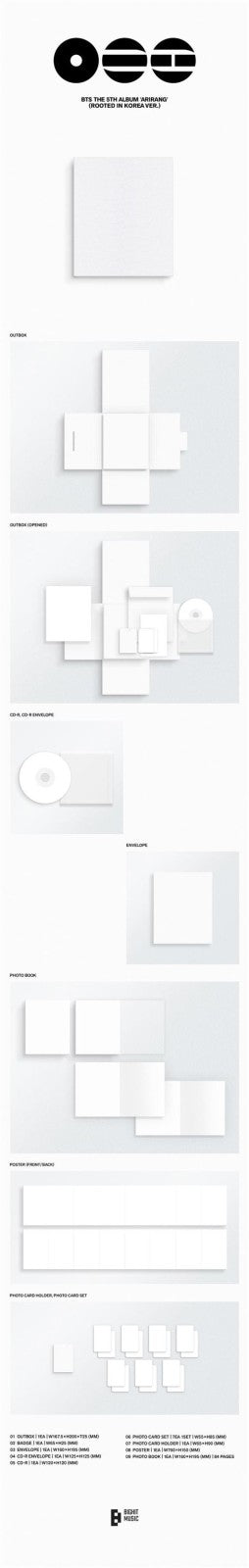 BTS - THE 5TH ALBUM ARIRANG (ROOTED IN MUSIC VERSION CD) - Velvet Music