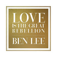 Ben Lee - Love is the great rebellion (CD) - Velvet Music