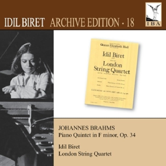 Idil Biret - Archive edition 18:brahms piano quintet in f minor (CD)