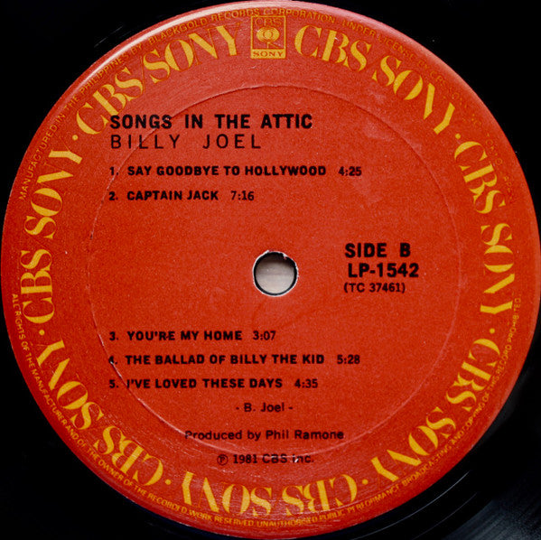 Billy Joel - Songs In The Attic (tweedehands LP) - Velvet Music