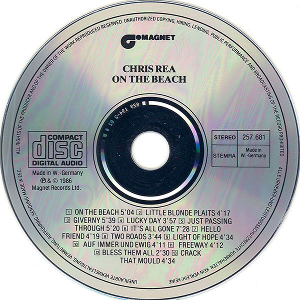 Chris Rea - On The Beach (tweedehands CD) - Velvet Music