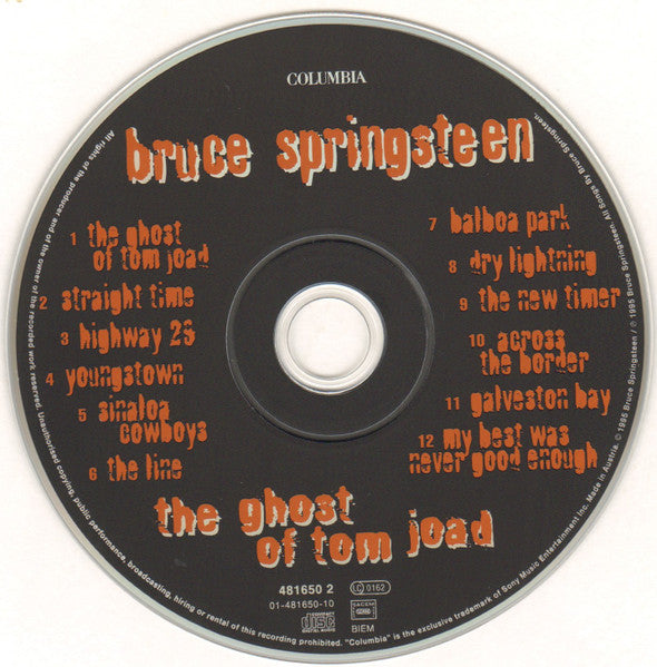Bruce Springsteen - The Ghost Of Tom Joad (tweedehands CD) - Velvet Music