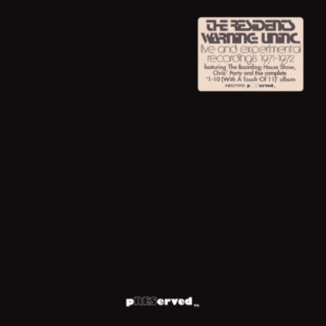 Residents - Warning: uninc (title tbc) 1971-1972 live and unincorporated (LP) - Velvet Music