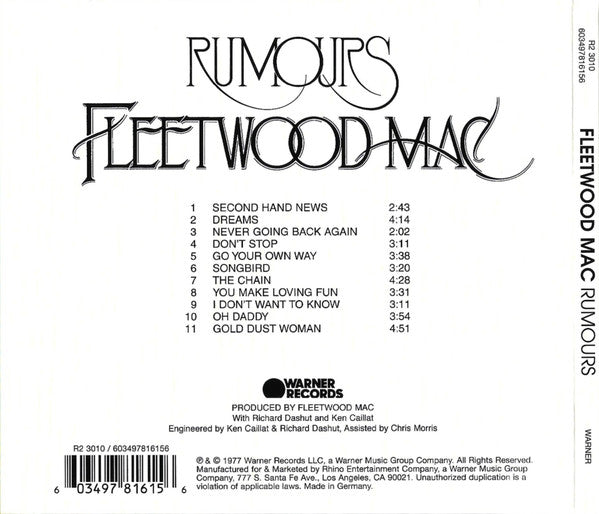 Fleetwood Mac - Rumours (CD)