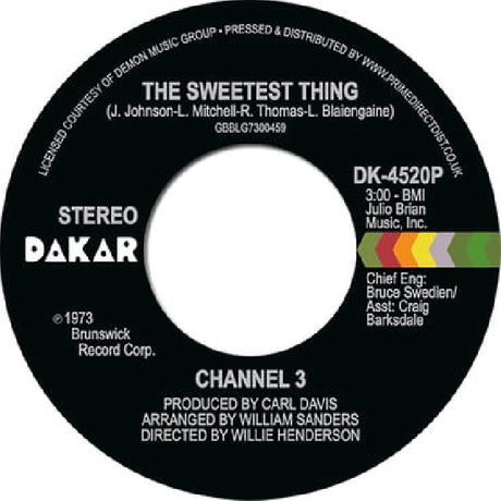 Channel 3 - 7- sweetest thing / someone else's arms (12-inch maxi-single) - Velvet Music