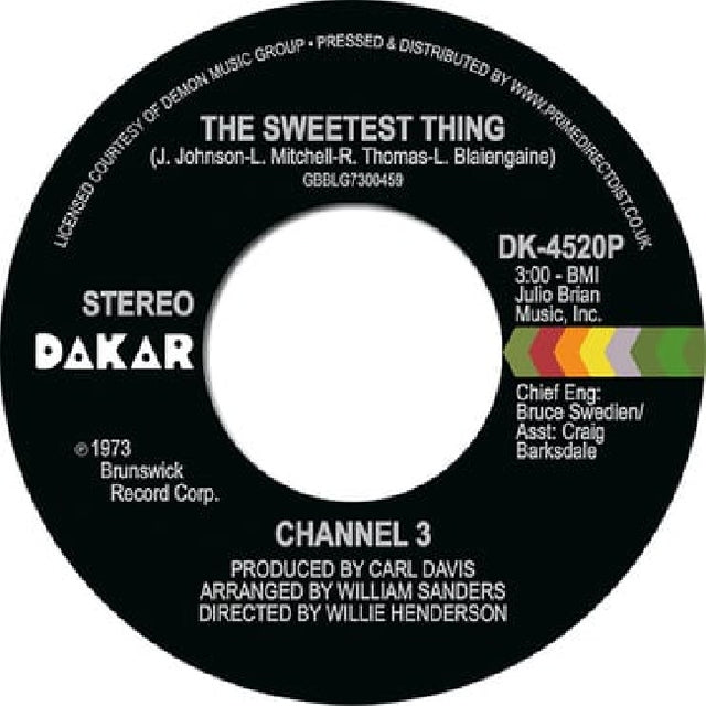 Channel 3 - 7- sweetest thing / someone else's arms (12-inch maxi-single) - Velvet Music