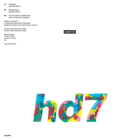 Darkstar - Hd7 (12" maxi single)