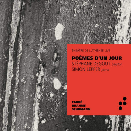 Stephane Degout /simon Lepper - Poemes d'un jour (CD)