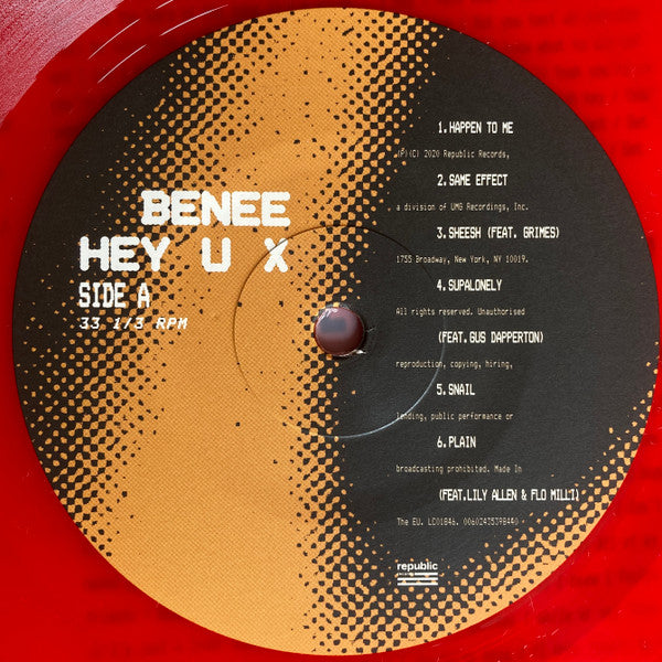 BENEE - Hey U X (LP) - Velvet Music